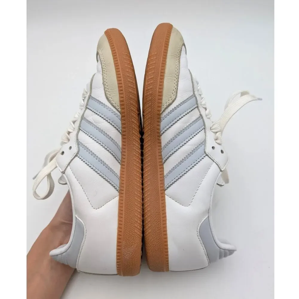 Adidas Samba OG Wonder Sneakers Shoes Women's Cloud White/Halo Blue Size US7.5 - Picture 5 of 13